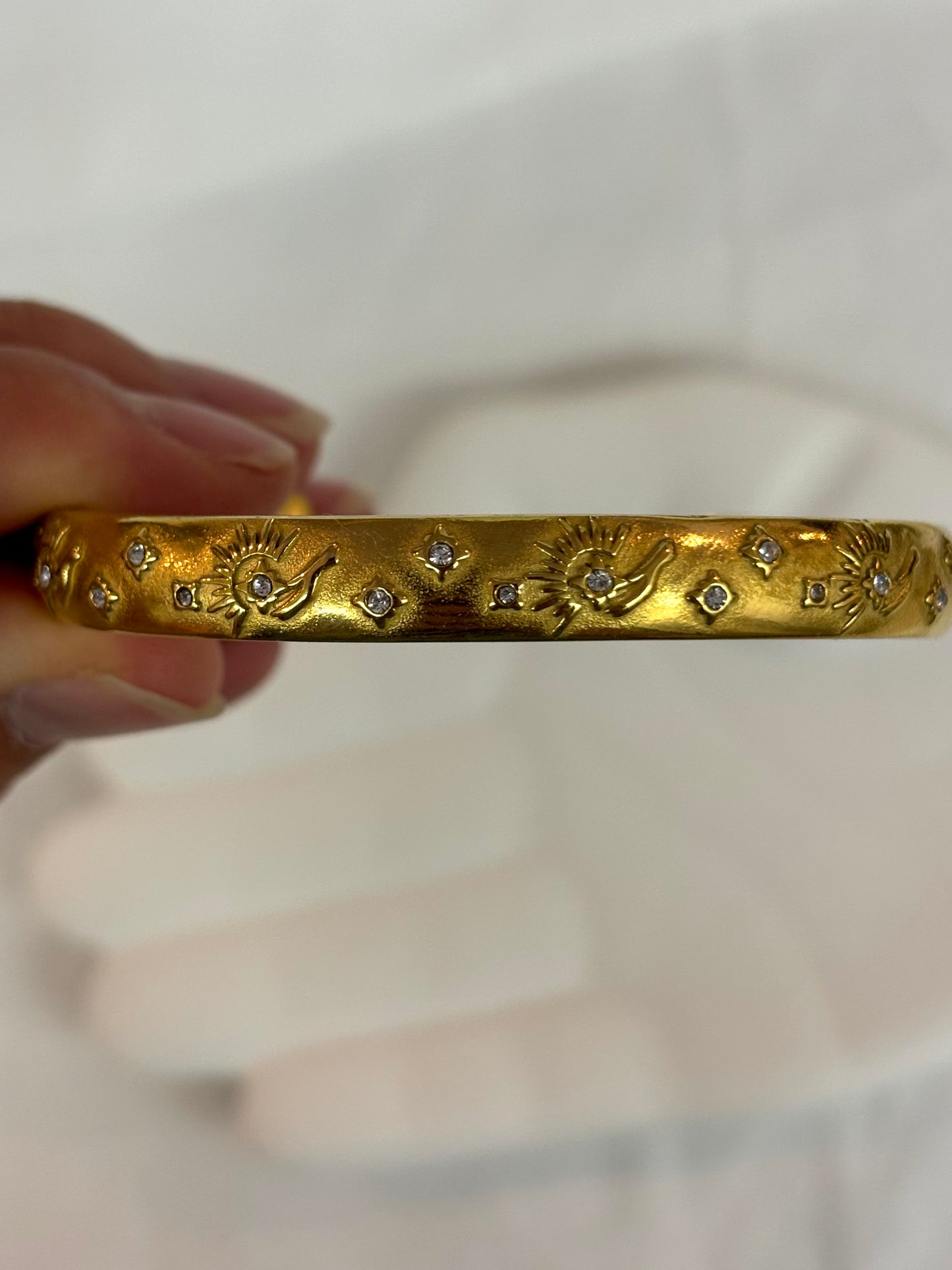 Celestial Cuff Bangle – Gold or Silver