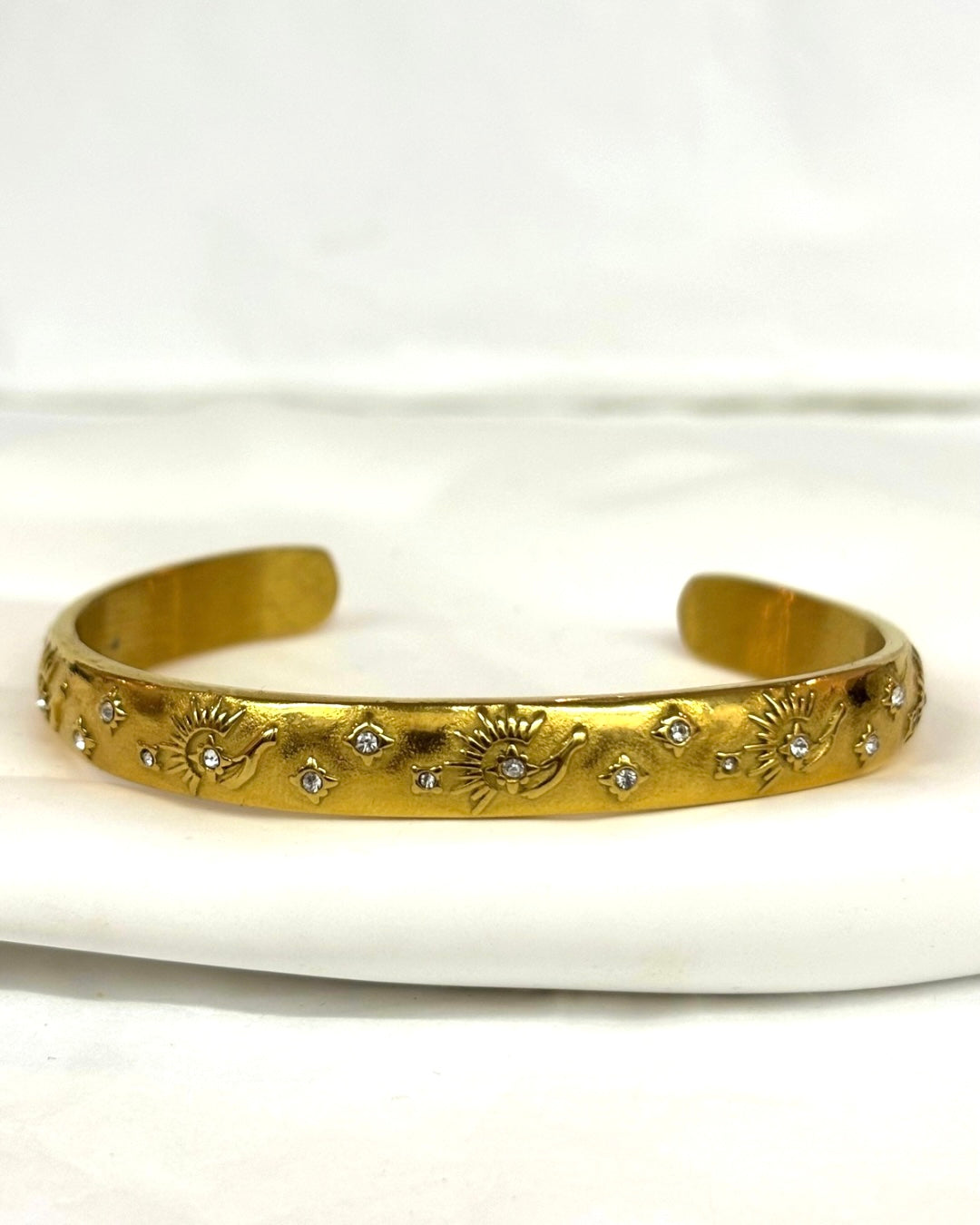 Celestial Cuff Bangle – Gold or Silver