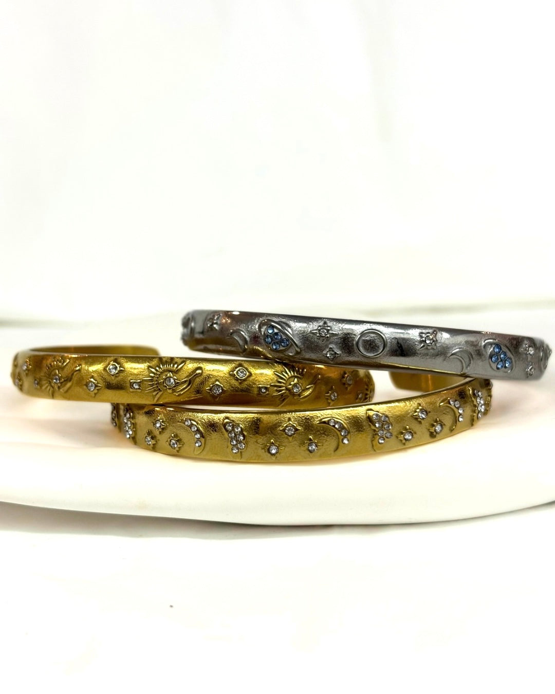 Celestial Cuff Bangle – Gold or Silver