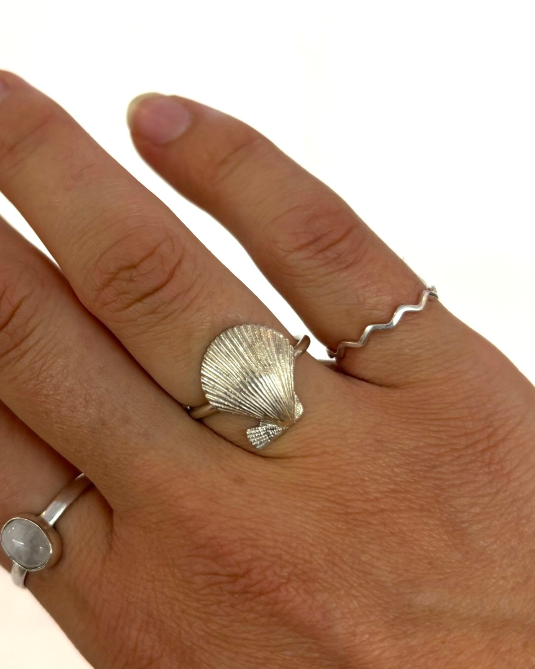 Doughboy Scallop Ring - Handmade