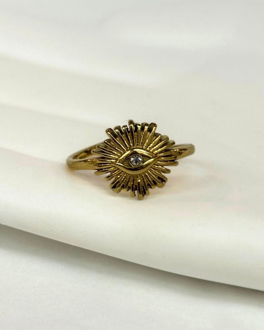 Evil Eye Adjustable Ring