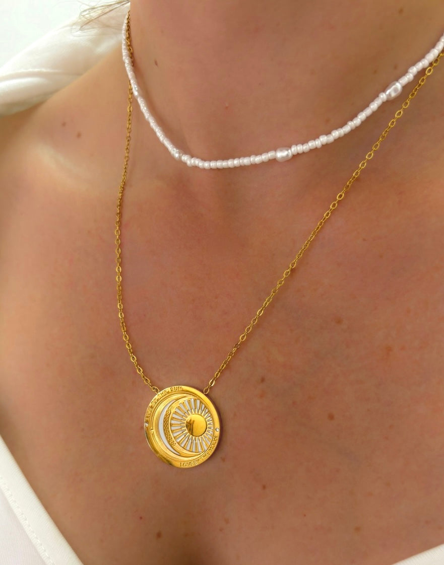 Live by the Sun, Love by the Moon Necklace