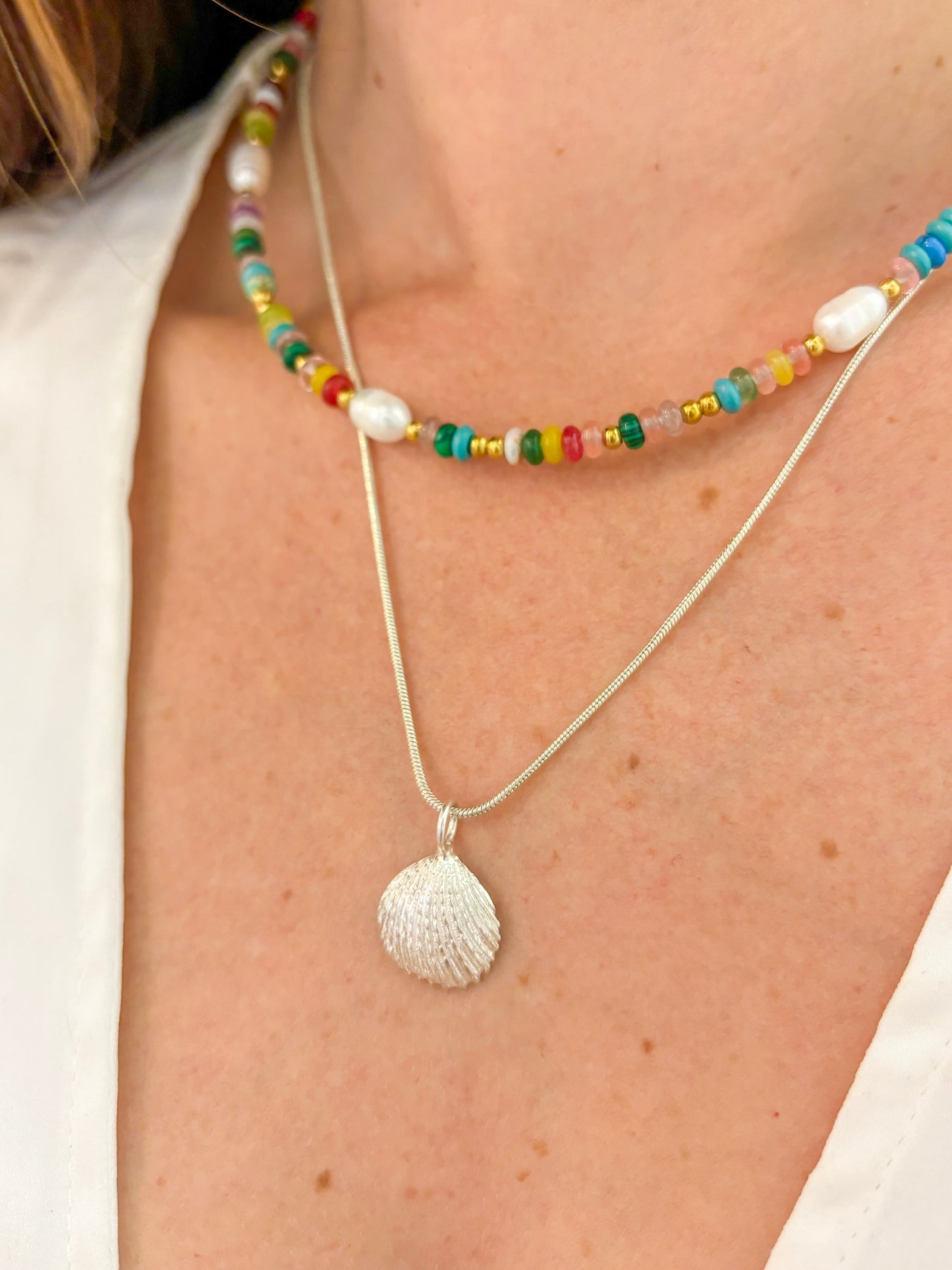 Trigonia Shell Necklace – Handmade