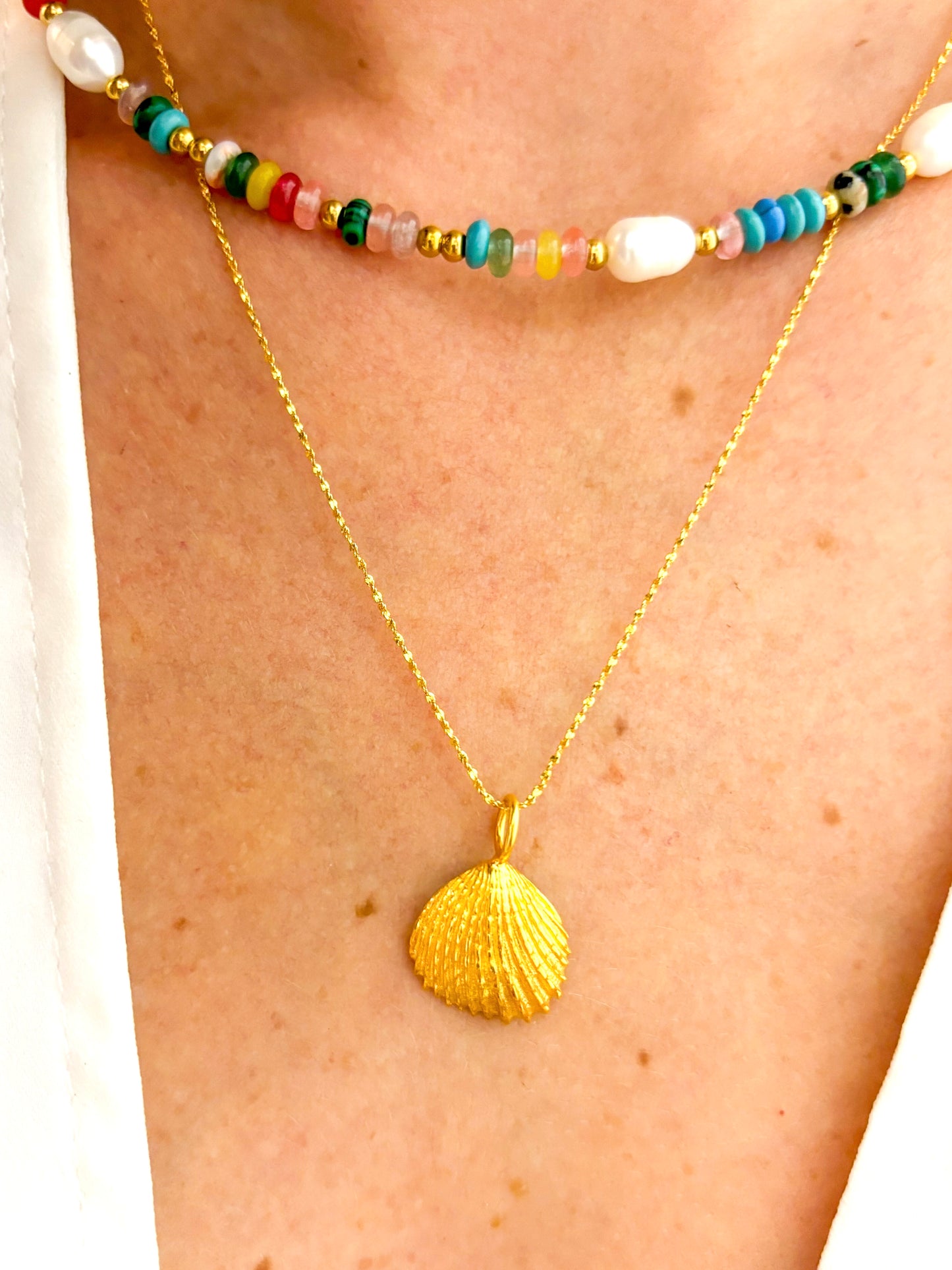 Trigonia Shell Necklace – Handmade