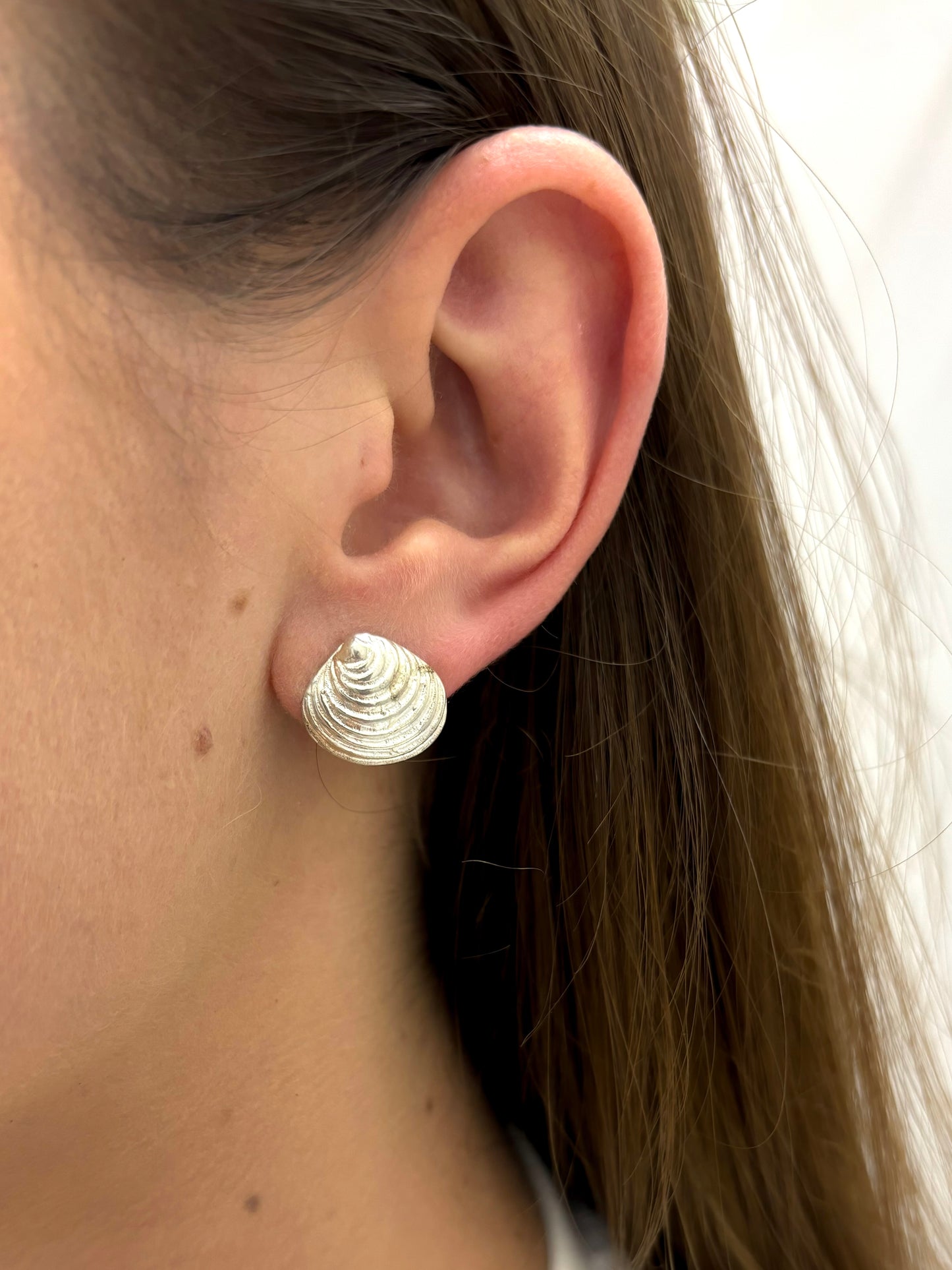 Venus Shell Earrings – Sterling Silver